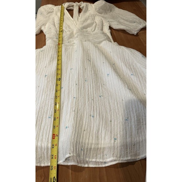 Gina Tricot  Size 36/ US size 4 White Knee-Length Sheath Dress Long Sleeve - Picture 13 of 16
